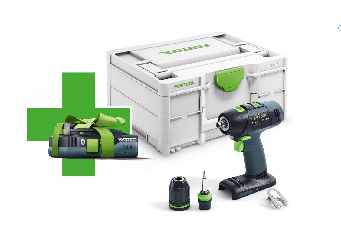 Festool Akku-Bohrschrauber T 18+3-Basic Aktion