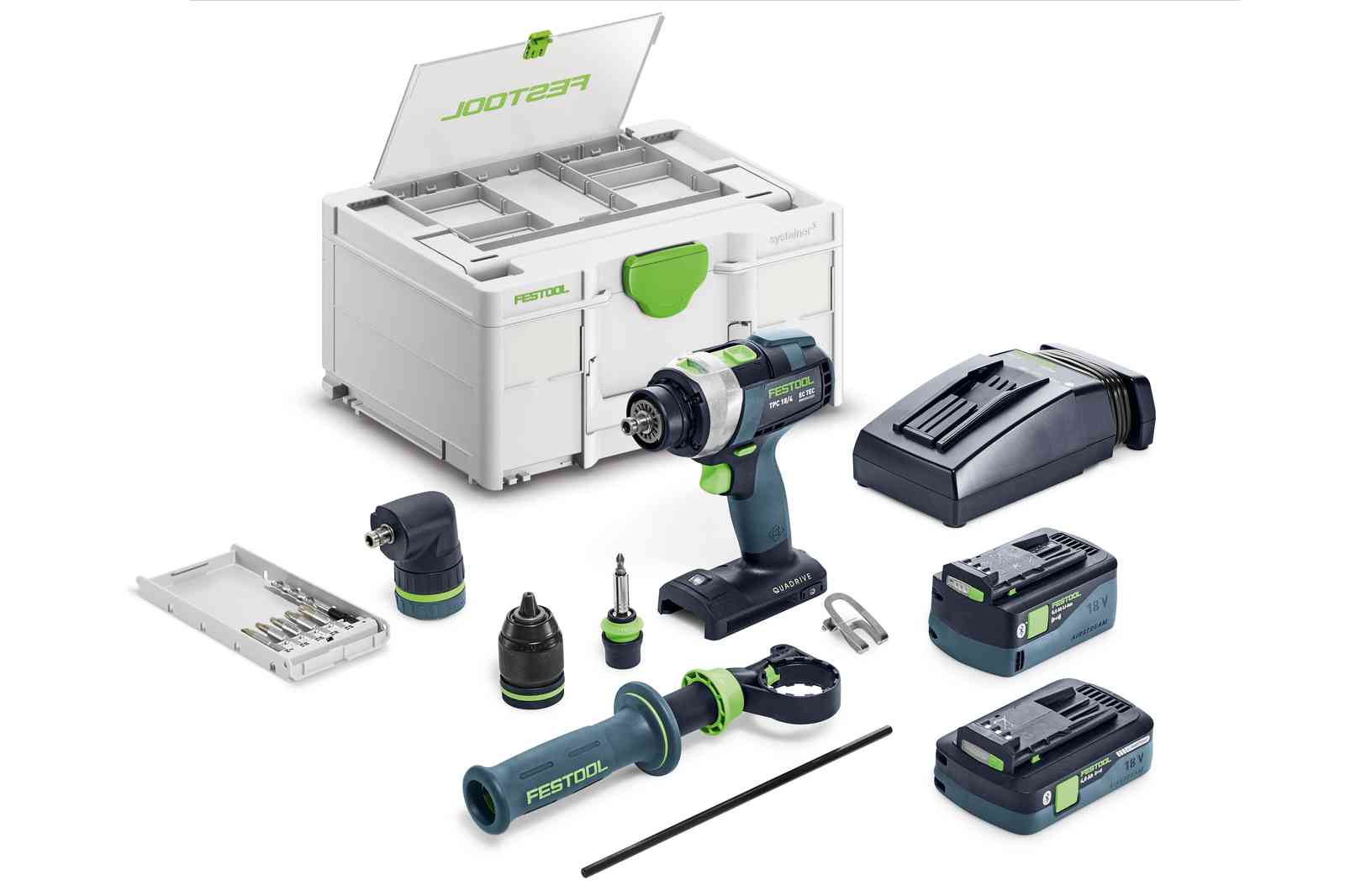 Festool Akku-Schlagbohrschrauber QUADRIVE TPC 18/4 5,0/4,0 I-Set