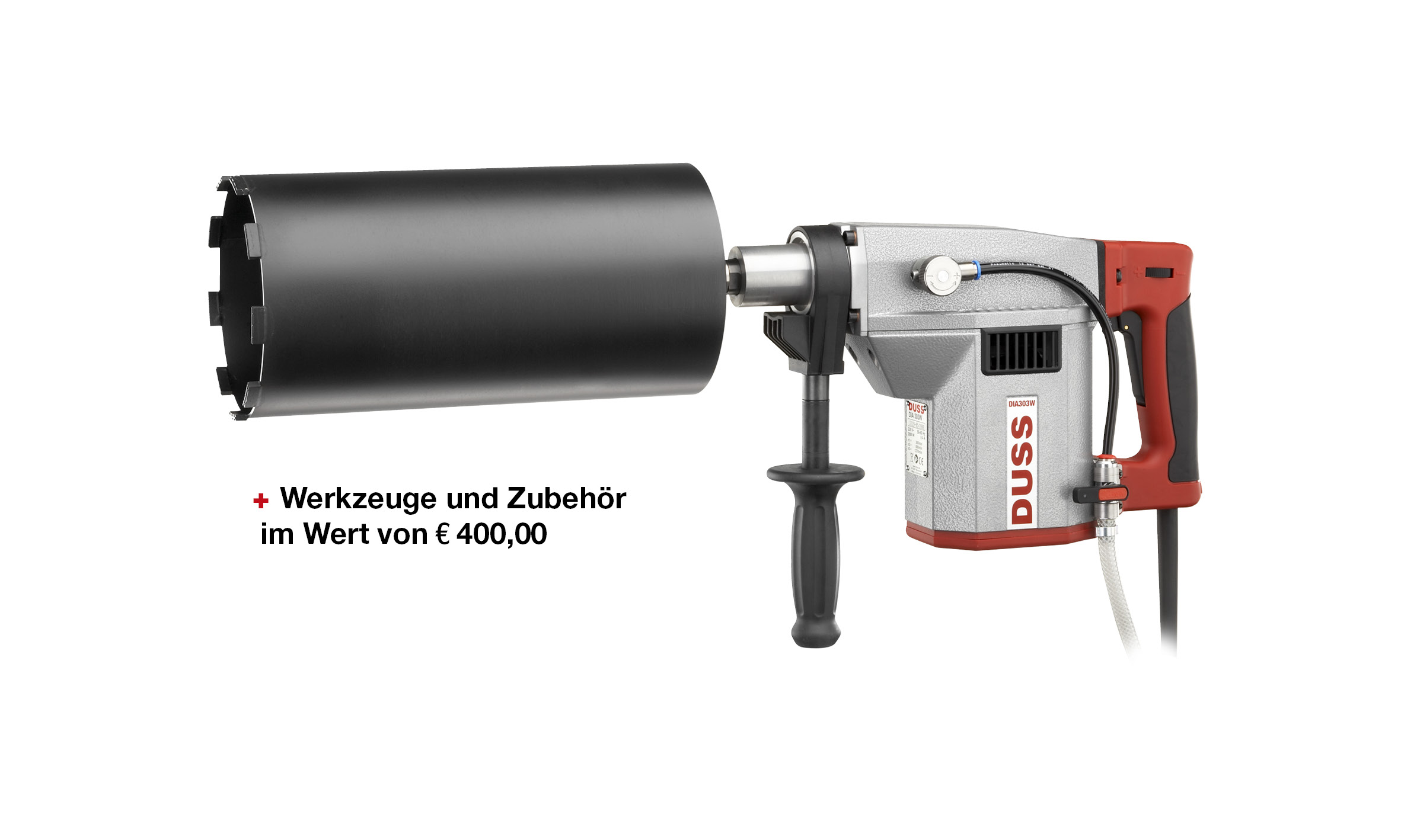 Duss Diamantbohrmaschine DIA303 W SET1 Set inkl Zubehör im Wert von 476€ frei wählbar