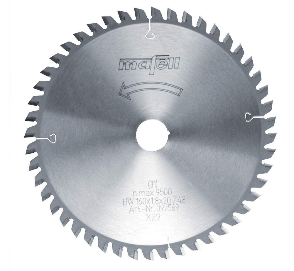 Mafell HM-Sägeblatt 160x1,8x20m Z48, FZ/TZ
