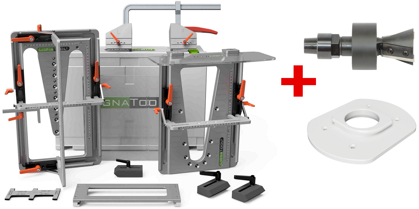 Lignatool LT120 Set Complet inkl. Konus-Wendeplattenfräser 15° Lignatool