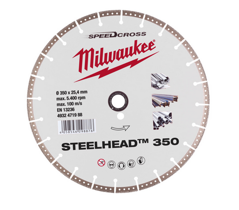 Milwaukee Diamanttrennscheibe DH STEELHEAD 350 mm