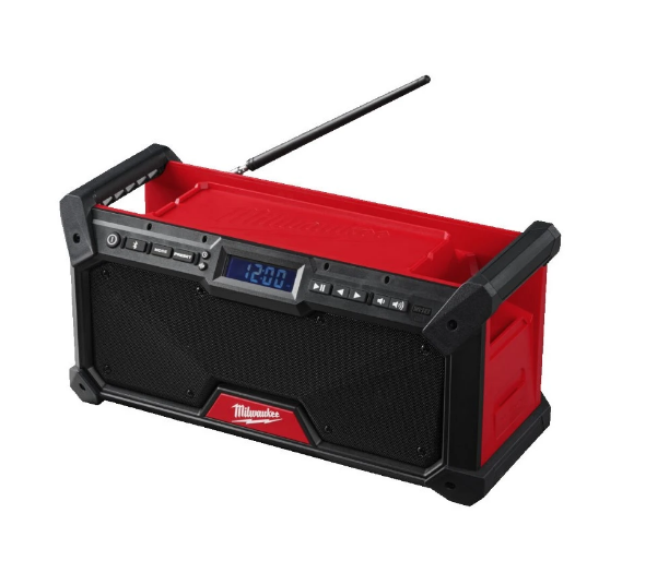 Milwaukee Netz-/Akku-Radio DAB+ mit Ladefunktion ohne Akku (M18 RADDAB+G2-0)