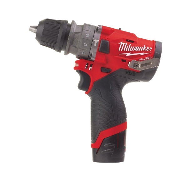 Milwaukee M12FPDXKIT-202X FUEL™ Akku-Kompakt-Schlagbohrschrauber mit Schnellwechselbohrfutter