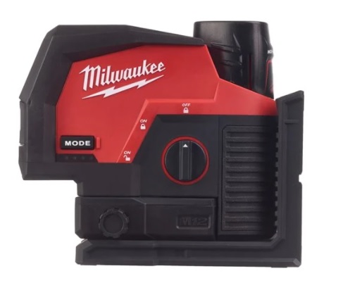 Milwaukee M12CLLP-0C Kreuzlinienlaser Lotfunktion